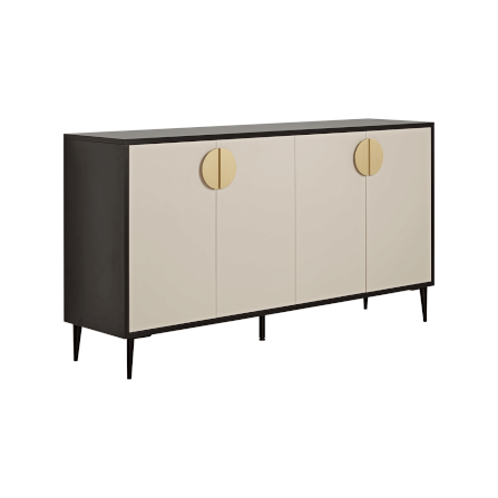 ตู้เก็บของ PROCRAFT รุ่น MONOLIT โมเดล C11 ขนาด 160*40*85 CM สีเบจและดำ_0